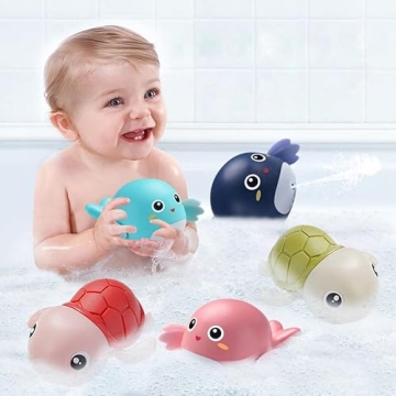 Cute Animal Swim Bath Toys for Toddlers 1-3 Years