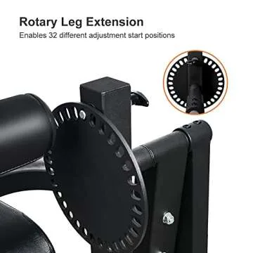 SPART Adjustable Leg Extension Machine with Weight Storage, Professional Leg Curl Machine with Rotary Leg Extension, 660lbs Home Gym Leg Press Workout Equipment