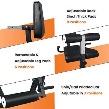 SPART Adjustable Leg Extension Machine with Weight Storage, Professional Leg Curl Machine with Rotary Leg Extension, 660lbs Home Gym Leg Press Workout Equipment