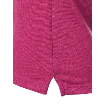 Junior Slim Fit Fuchsia Cotton Pique Polo Shirt 4-Button