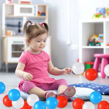 Shappy 180 Pcs Soft Plastic Balls for Toddlers and Parties