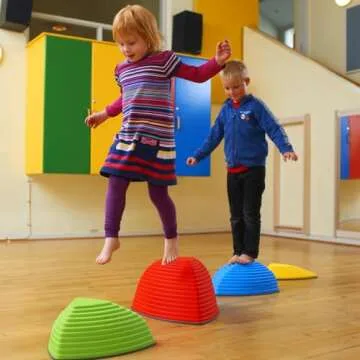 GONGE Hilltops Vibrant Non-Slip Stepping Stones for Kids