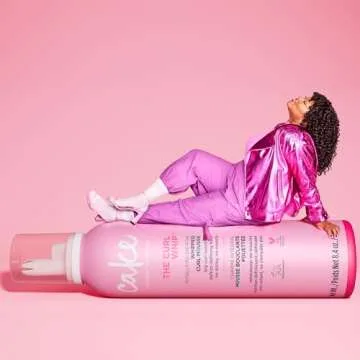 Cake Beauty Whipped Curl Defining & Volumizing Mousse – Aloe Vera Vitamin E for Flexible Hold - Ve...