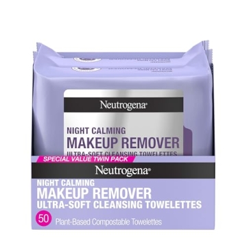 Neutrogena Night Calming Makeup Remover Wipes 50 Count