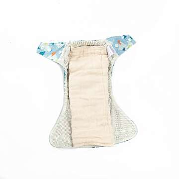 Humble Bebe Prefold Cloth Diapers - 12 Pack - Unbleached Premium Cotton, 4x8x4, Pre-Washed, Fits Newborn Babies to Toddlers (10-30 lbs), Multi-Use
