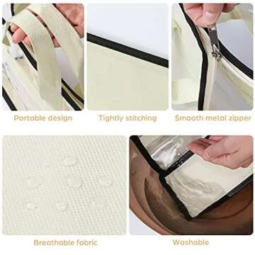 Interesse 9 Pack Clear Handbag Storage Organizer