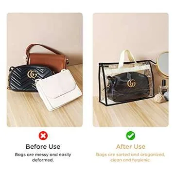 Interesse 9 Pack Clear Handbag Storage Organizer