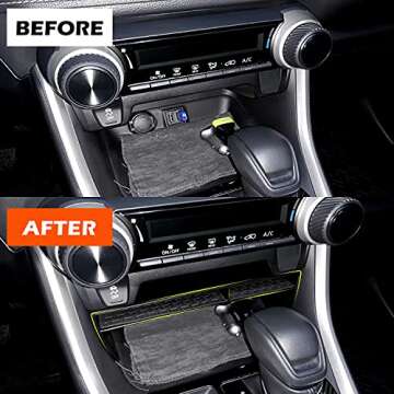 JOJOMARK Compatible with Toyota RAV4 Accessories Center Console Organizer Fits for RAV4 2019 2020 20...