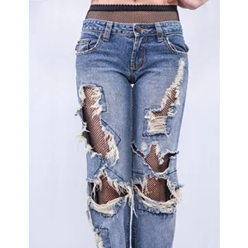 akiido Fishnet Stockings Fishnet Tights Thigh High Stockings Pantyhose High Waist Tights