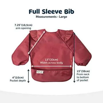 Tiny Twinkle Mess Proof Baby Bib for Toddlers