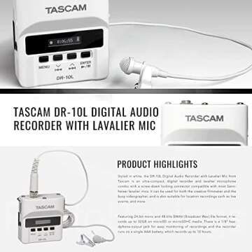Tascam DR-10L Digital Audio Recorder Deluxe Bundle