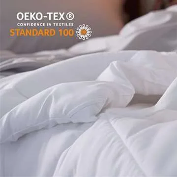 Bedsure Comforter Duvet Insert - Quilted Comforters Twin XL Size, All Season Duvet, GentleSoft™ Down Alternative Bedding, with 8 Tabs, Gifts for Women/Men, White, Twin XL 92 x 68 Inches