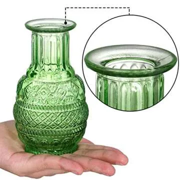 Coloch Set of 10 Colored Bud Vases for Every Occasion