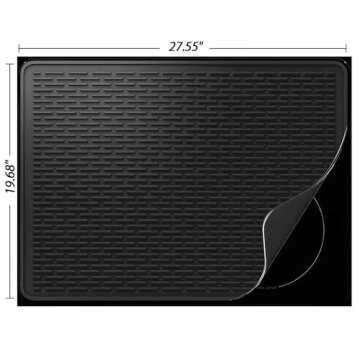 Stove Top Cover for Electric Stove - Silicone Stove Mat for Glass Top Stove, Glass Cooktop Protector...