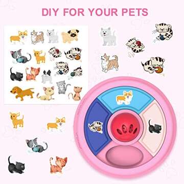 Wridaba Interactive Cat Treat Puzzle, Puzzle Feeders for Cats, Slow Feeders and Treat Dispensing Toy...