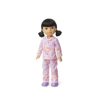 American Girl 14.5-inch Gwynn Doll Pajamas 2-Piece Outfit with Slippers, For Ages 4+