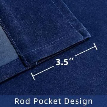 Luxury Joydeco Blue Velvet Curtains for Elegant Home Decor