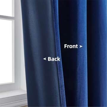 Luxury Joydeco Blue Velvet Curtains for Elegant Home Decor