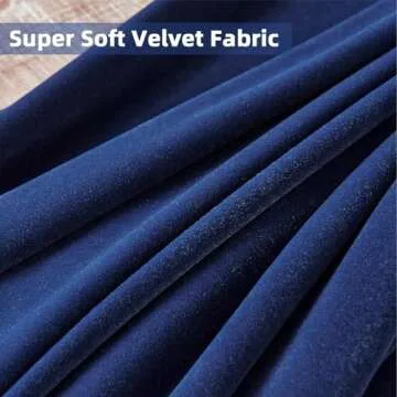 Luxury Joydeco Blue Velvet Curtains for Elegant Home Decor