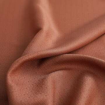 KOUFALL Terracotta Rust Colored Boho Curtains for Living Room Bedroom 84 Inches Long Grommet Faux Li...