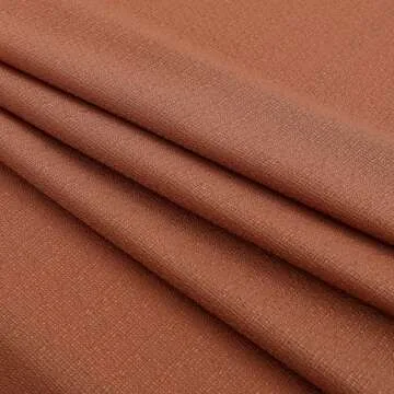 KOUFALL Terracotta Rust Colored Boho Curtains for Living Room Bedroom 84 Inches Long Grommet Faux Linen Light Filtering Semi Sheer Drapes 84 Inch Length 2 Panels Set 7FT