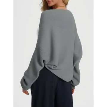 LILLUSORY Bolero Shrug Cropped Cardigan Sweater Fall Batwing Cute Casual Y2k Going Out Long Sleeve Open Front Knitted Sweaters 2025 LightGrey S