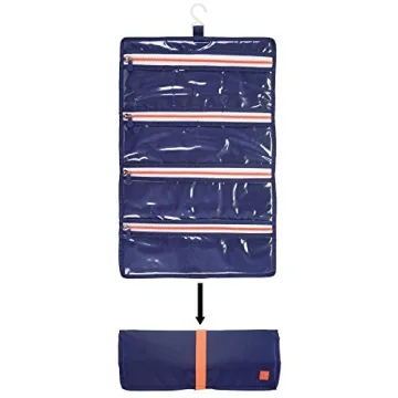 Compact iDesign Roll-Up Jewelry Case for Travel and Home