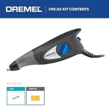 Dremel 120-Volt Engraver Rotary Tool with Stencils - Crafting Machine Perfect for DIY Personalizing ...