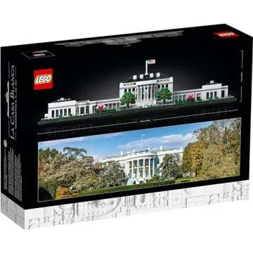 LEGO Architecture Collection: The White House 21054 - Model Building Kit, Creative Set for Adults and Teens, Energizing DIY Project, Iconic Presidential Office, Great Collectible Gift for Father's Day