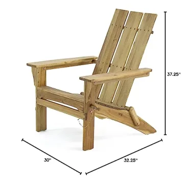 Stylish Acacia Wood Foldable Adirondack Chair