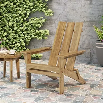 Stylish Acacia Wood Foldable Adirondack Chair