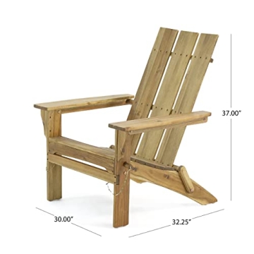Stylish Acacia Wood Foldable Adirondack Chair