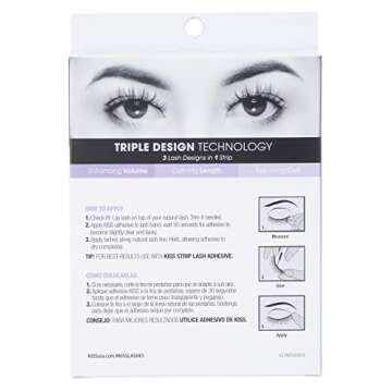 KISS 3D Volume False Eyelashes Multipack - Style Babydoll