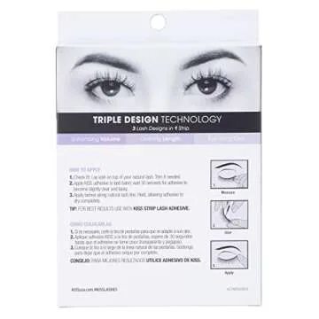 KISS 3D Volume False Eyelashes Multipack - Style Babydoll