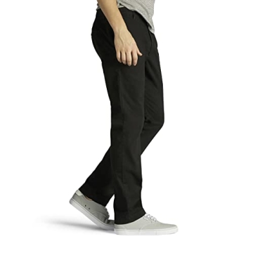 Lee Men's Extreme Motion Slim Straight Pants, Black