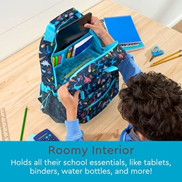 Bentgo Kids Dinosaur Backpack - Fun Prints for School