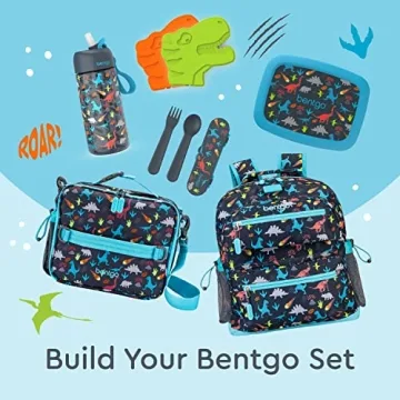 Bentgo Kids Dinosaur Backpack - Fun Prints for School