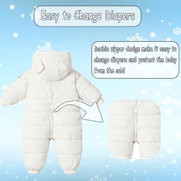 ILYOBOZ Infant Toddler Snowsuit Winter Warmth and Style