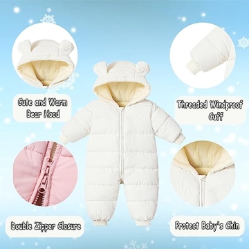 ILYOBOZ Infant Toddler Snowsuit Winter Warmth and Style