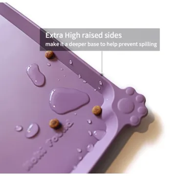 High-Lips Silicone Pet Food Mats - Waterproof Design