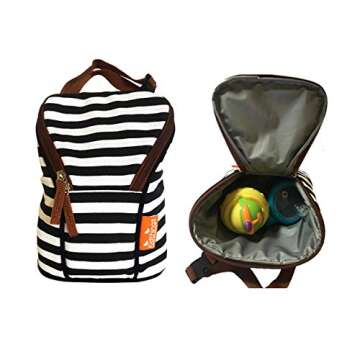 Kidthingz Double Bottle Bag Insulated- Easy to Take Anywhere Color Fast Treated, Looks Great for Baby Formula, Breast Milk, Sports Drink - Water Bottle Holder