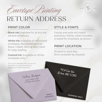 Curio Press Personalized Floral Note Cards and Envelopes