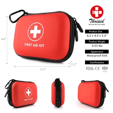 100-Piece Waterproof Mini First Aid Kit for Travel & Outdoor