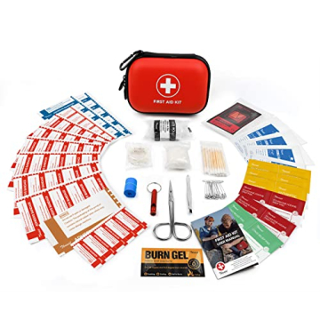 100-Piece Waterproof Mini First Aid Kit for Travel & Outdoor