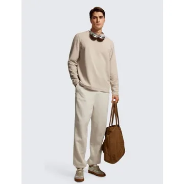 CRZ YOGA Fleece Crewneck Sweatshirt for Men - Everyday Comfort