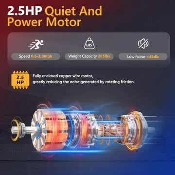 AIRHOT Walking Pad Treadmill, 2.5HP Under Desk Treadmill with Remote Control & LED Display, Quiet Desk Treadmill for Compact Space, Portable Treadmill for Home Office Use, Silver