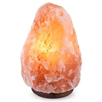 2 Natural Himalayan Pink Salt Lamp w/ Bulb & Cord