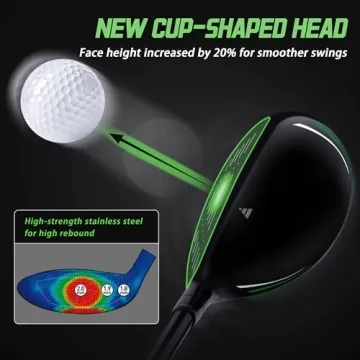 PGM Men's Complete Golf Club Sets - 12 Pieces for Beginners