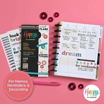 Happy Planner Sticker Pack - 688 Colorful Stickers