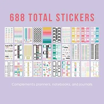 Happy Planner Sticker Pack - 688 Colorful Stickers